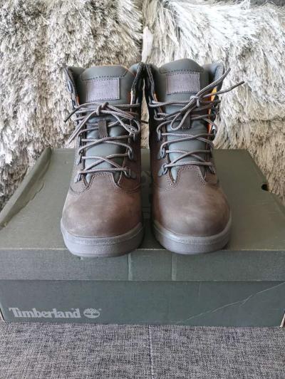 Timberland Gray Nubuck Lace Up Waterproof Ankle Boots  Size - Thumbnail 4