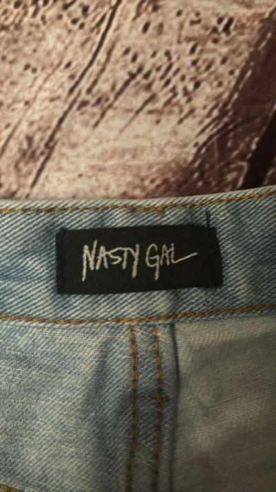 Nasty Gal Two Tone Straight Leg Denim Jeans - Thumbnail 5