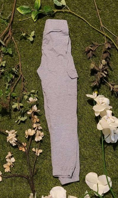 Gray Girls Cargo Pants - Thumbnail 3