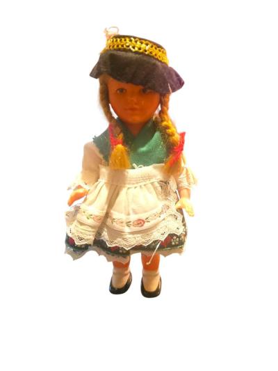 Vintage German Wind Up Doll