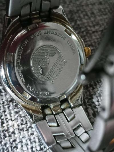 Pulsar Watch Stainless Steel Silver Gold - Thumbnail 6