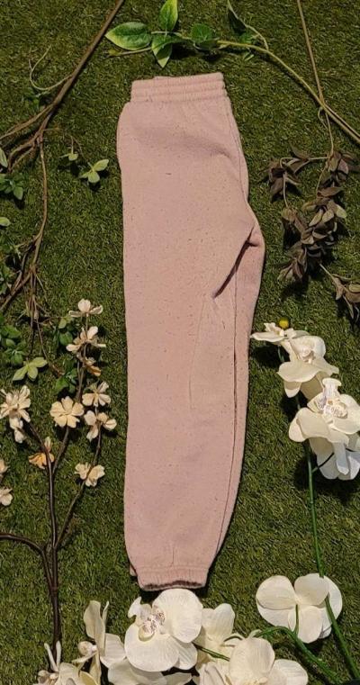 Girls Pink fleece joggers - Thumbnail 4