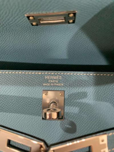 Hermes Kelly 25 Epsom New Jeans - Thumbnail 6