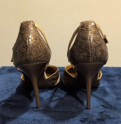 Brown Medium Heel PointedToe Shoes 10 medium - Thumbnail 4