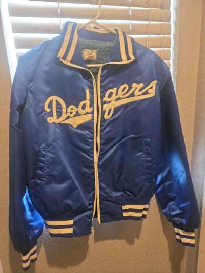 vintage dodgers jacket great condition size small - Chino Hills, California