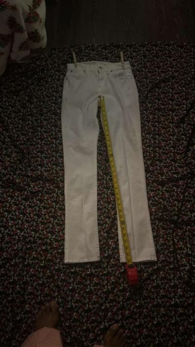 7FAM 7 For All Mankind White Jeans Size 24 - Thumbnail 5
