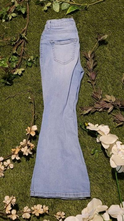 Light Wish Kids Flare Jeans - Thumbnail 4