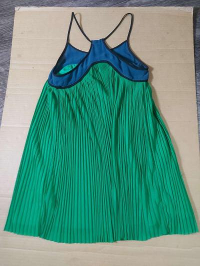 Urban Outfitters Cooperative Pleated GreenBlue Color Block T - Thumbnail 4