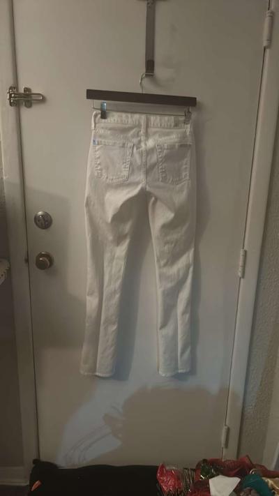 7FAM 7 For All Mankind White Jeans Size 24 - Thumbnail 2
