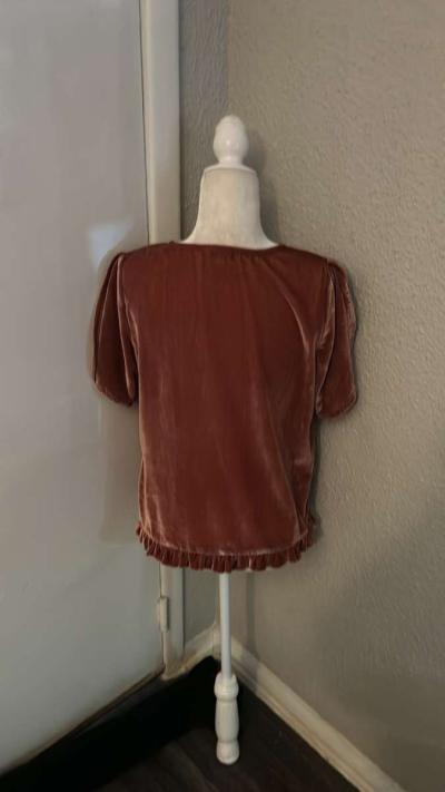 Madewell VelvetTulip Sleeve Ruffle Top Size S - Thumbnail 4