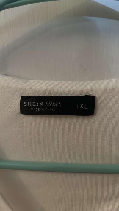 SHEIN Curve White Cutout Back Bodysuit  Size 1XL Spring Summ - Thumbnail 5