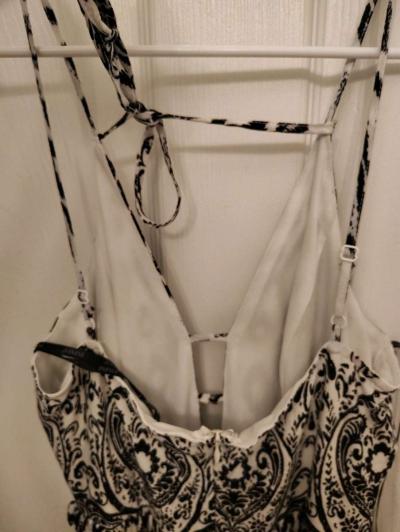 papaya black and white maxi dress - Thumbnail 4