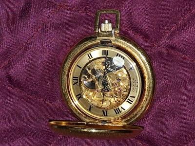 Vintage Swiss 14k gold filled Croton ladies pocket watch 17j - Thumbnail 5