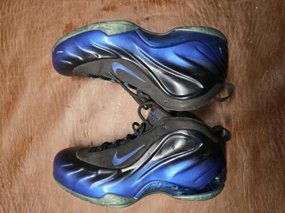 Nike Mens Zoom Foamposite Lite size 9 BlackDk Neon Royal - Thumbnail 5