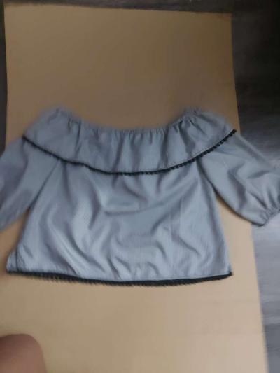 Bleuh Ciel Embroidered Gingham Boho Top BlackWhiteRed Size S - Thumbnail 5