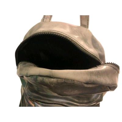 Transparent Iridescent Holographic Travel Metallic PVC Bag - Thumbnail 6