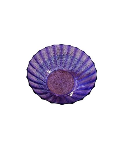 I Fluted Purple Semi Transparent Serving Table Bowl Dish 8 - Thumbnail 3