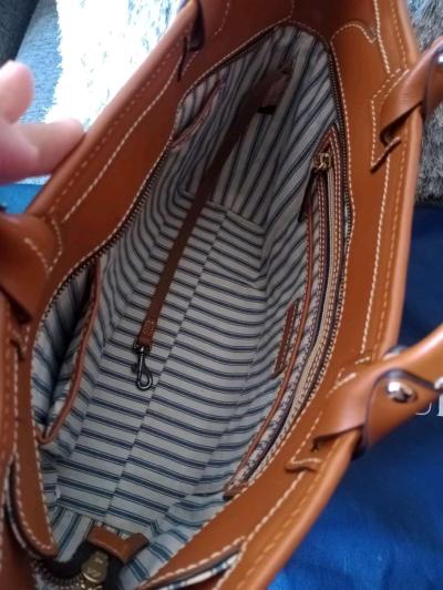 Dooney  Bourke Brown Beacon Tote Bag Shoulder Bag - Thumbnail 5