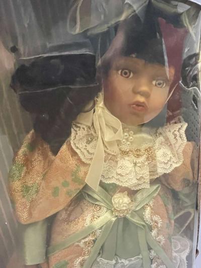 African American porcelain doll - Thumbnail 3