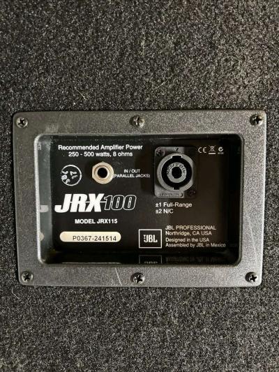 2 JBL JRX100 JRX115 15IN 2WAY REINFORCED SPEAKERS - Thumbnail 2