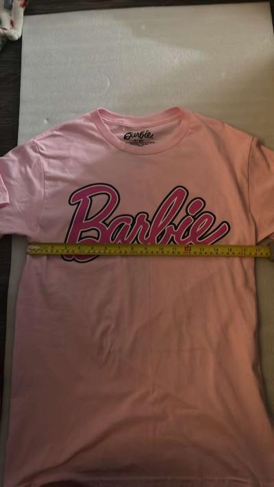 Barbie Official Living the Dream Life Pink TShirt Size S - Thumbnail 5