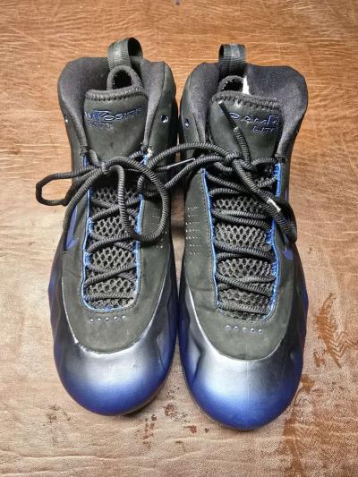Nike Mens Zoom Foamposite Lite size 9 BlackDk Neon Royal - Thumbnail 3
