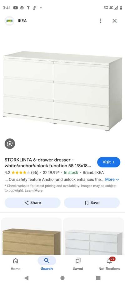 IKEA six drawer dresser - Thumbnail 6