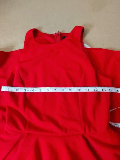 NWT Fashion Nova Red Shiloh Peplum Party Dress Size Small Pr - Thumbnail 3