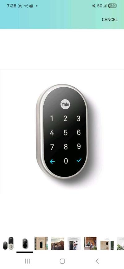 Google Nest x Yale Lock  TamperProof Smart Lock for Keyless - Thumbnail 2