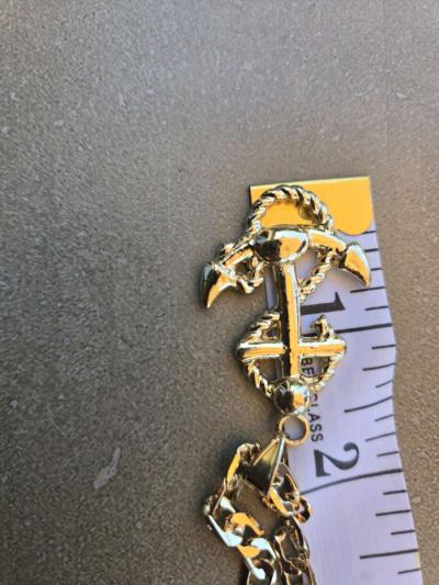 Chain with I said anchor in laminated gold - Thumbnail 3