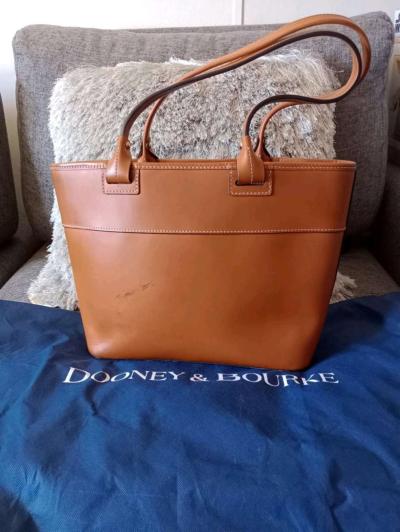 Dooney  Bourke Brown Beacon Tote Bag Shoulder Bag - Thumbnail 2