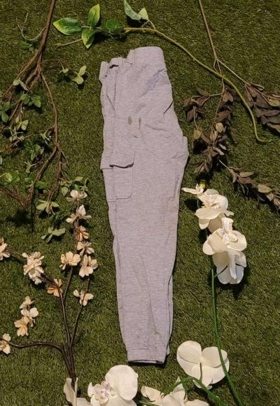 Girls Grey Cargo Joggers - Thumbnail 4