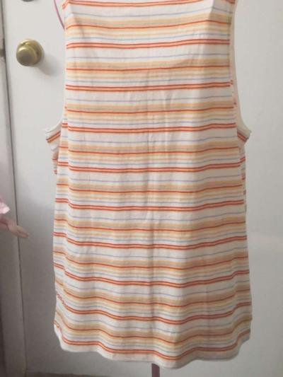 Madewell Fieldgate VNeck Striped Picket Tank Top Size XXSL N - Thumbnail 4