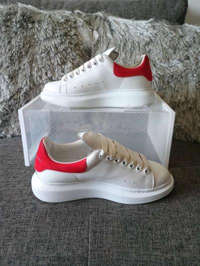 Alexander McQueen White Leather Sneakers 462214 size US 85 f - Thumbnail 2