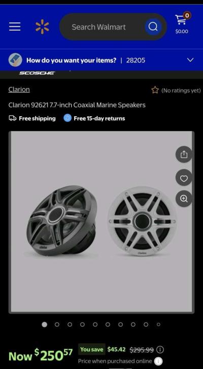 Clarion 19 watt boat speakers BRAND NEW - Thumbnail 2