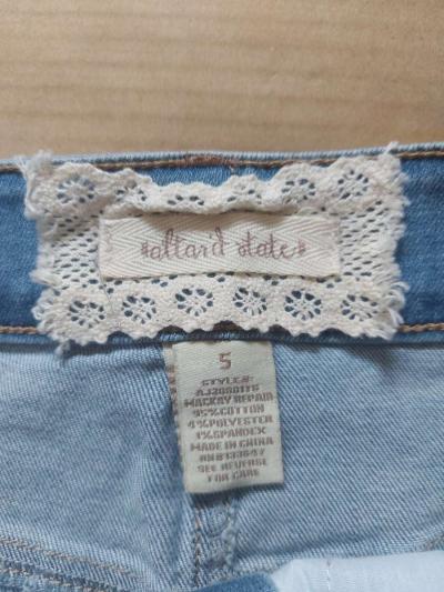 Altard States Fringe Denim Shorts Size 5 - Thumbnail 4