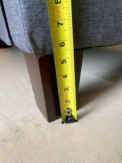 Grey sectional with ottoman Free Delivery If Needed - Thumbnail 3