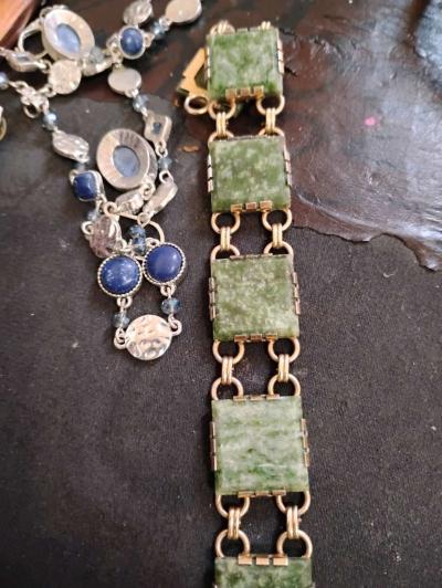 krenentz green Jade bracelet - Thumbnail 1