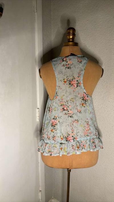 Living Doll Los Angeles Sleeveless Floral Tank Size S  Cotta - Thumbnail 6