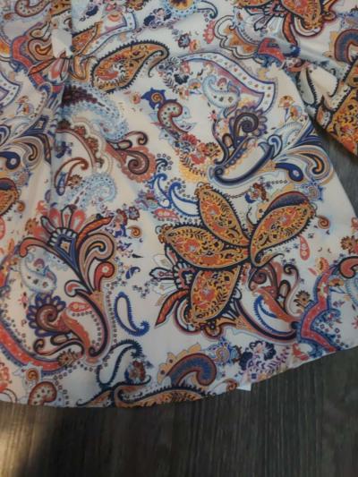 SHEIN Curve Floral Paisley Print Blouse Size 2XL - Thumbnail 3