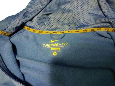 Nike Mens Amway Therma FIT Fleece Hoodie Sz M Blue Full Zip - Thumbnail 2