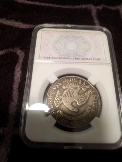 1824 50 cent bust coin - Thumbnail 3