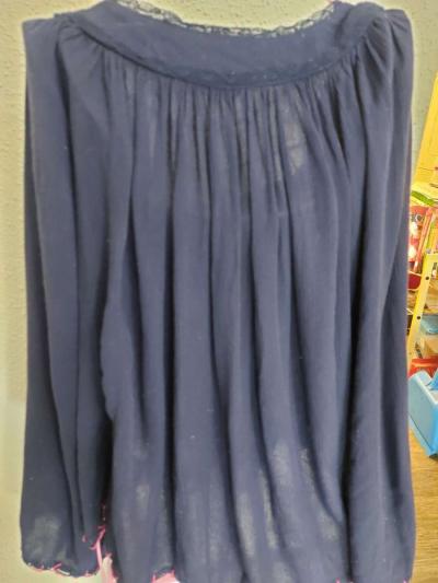 Rocks  Indigo Embroidered Boho Top Size M - Thumbnail 5