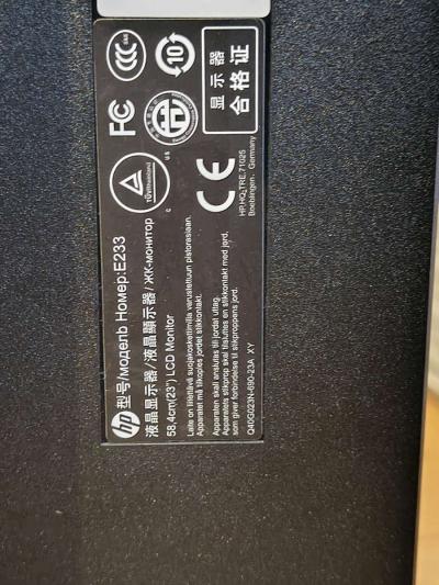 HP EliteDisplay E233 23Inch Screen LEDLit Monitor Silver - Thumbnail 5