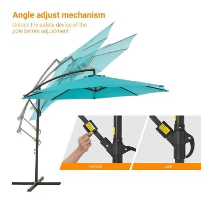 BRAND NEW 10FT Cantilever Umbrella Patio Umbrella With Cross - Thumbnail 2