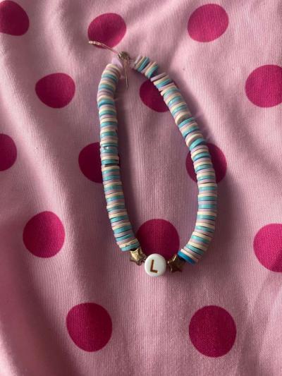 handmade L for love or a name braclet - Thumbnail 3