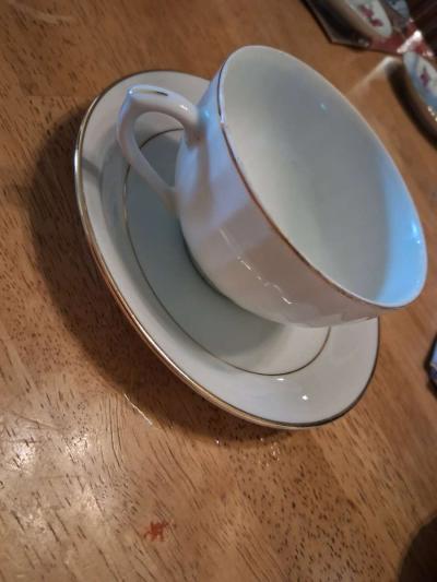 big teacup and saucer set - Thumbnail 4
