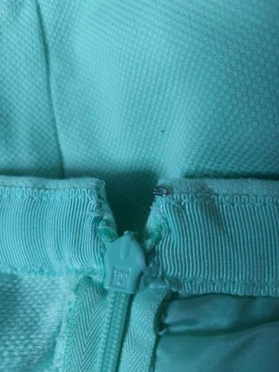J Crew Mint Green Pleated Pique Cotton Shorts Size 2 Flaw - Thumbnail 3