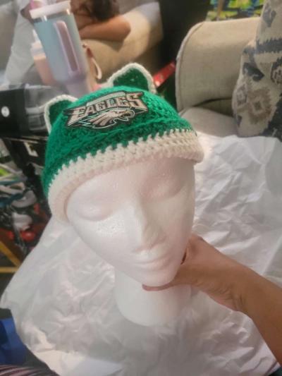 Eagles  Crochet Cat Hat - Thumbnail 3