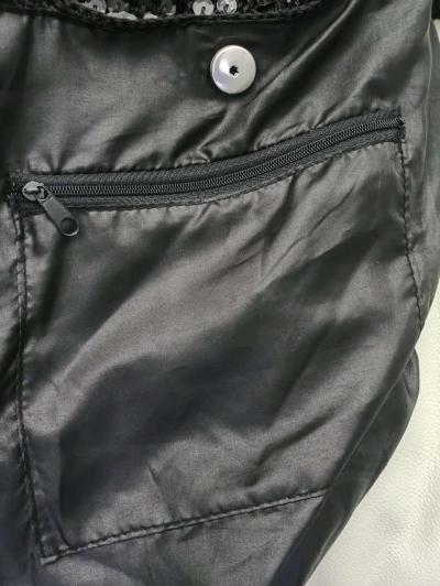 Vintage Sequin Slouchy Hobo Knit Shoulder Bag - Thumbnail 5